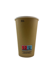 Brown Cardboard Cup measured at 300ml (100 Units)