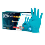 LUVA NITRILO AZUL PLUS + Produtos Descartáveis e Geriáticos Brasão Rosa
