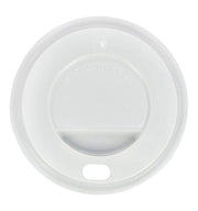 Tampas Plásticas para Copo de Papel 8cm Boca Remova Branca
