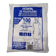 Delantal Desechable Blanco (100 Uds)