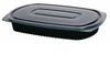 BLACK PLASTIC TUREEN WITHOUT RECTANGULAR LID (EMB C/400