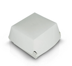 CAIXA DE HAMBURGUER BRANCA COM PE 15CM EMBALAGEM 50 UNIDADES