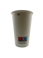 White Cardboard Cup measured at 300ml (100 Units)