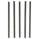 Straight Paper Straws 0.6x14cm Black (100 Units)