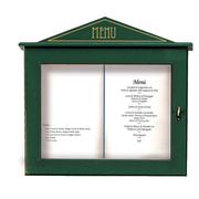 Porta-Menus Luminoso 60x65x8cm Verde Madeira (1 Unidade)