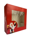 Cardboard Box with Window Christmas Motif (50 Units)
