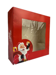 Cardboard Box with Window Christmas Motif (50 Units)