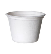 TAÇA E TAMPA PARA MOLHOS DE BAGAÇO DE CANA AÇÚCAR Produtos Biodegradáveis Brasão Rosa Taça 110 ML 